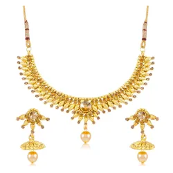 Sukkhi Classic Gold Plated Necklace Set