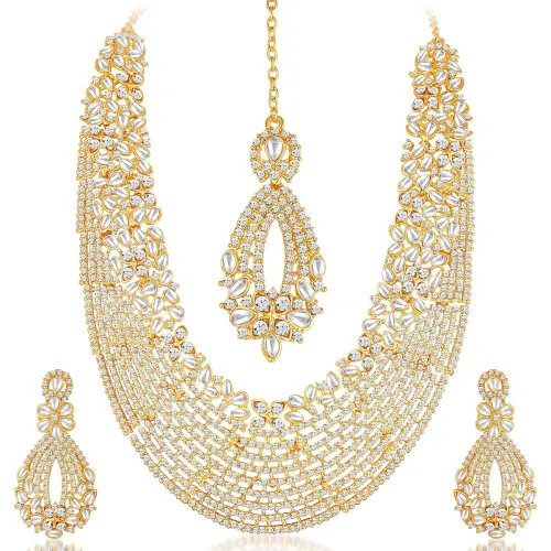 Image of Sukkhi Dazzling Gold Plated Wedding Jewellery