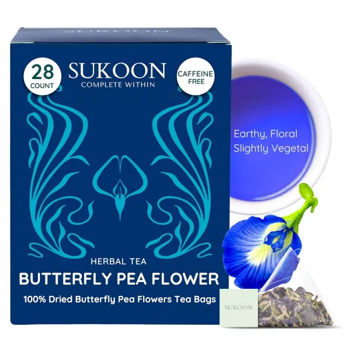 Image of Sukoon BluePea Flower Tea Bags – 28 Count |