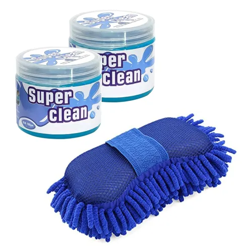 Image of Sulfar Car Sponge + 2pcs AC Vent Cleaning Gel