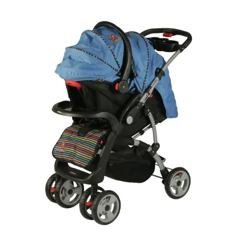 Image of SUNBABY Devine Travel System (Blue), Baby