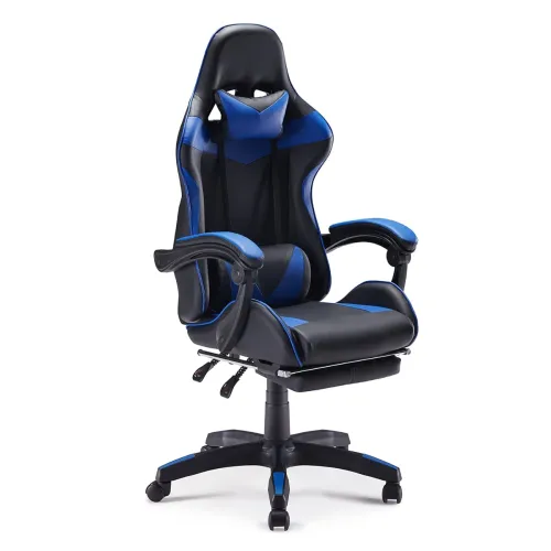 Image of Sunon Gaming Chair,Faux Leather Computer Chair with Footrest and Lumbar Support