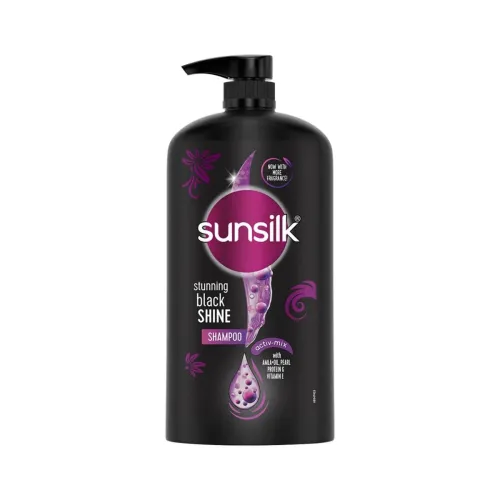 Image of Sunsilk Black Shine, Shampoo, 1L, for Shiny