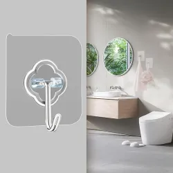 SUNVIBE® 40 Pieces Self Adhesive Heavy Duty J Wall Hook Home & Kitchen