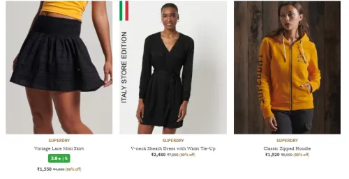 Image of Superdry Women Fashion Skirt Minimum 69% Discount