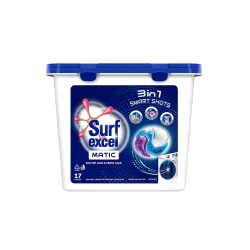 Surf Excel 3-in-1 Smart Shots Liquid Detergent With Fragrance and Fabric Care