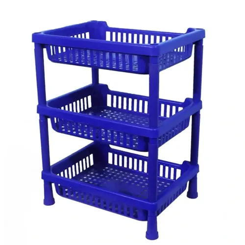 Image of Suzec 3-Layer Kitchen Storage Trolley Organizer