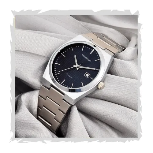 Image of SWADESI STUFF Stainless Steel Date Display Mens Wrist Analogue Watch