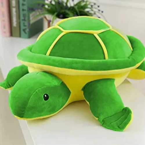 Image of SWARAH Toys, Soft Toys Green Yellow Turtle