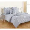 Swayam Sparkle Grey Cotton Bed Sheet Set
