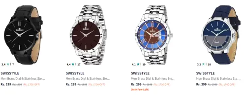 Image of Swisstyle Men's Watches at minimum 80% Discount