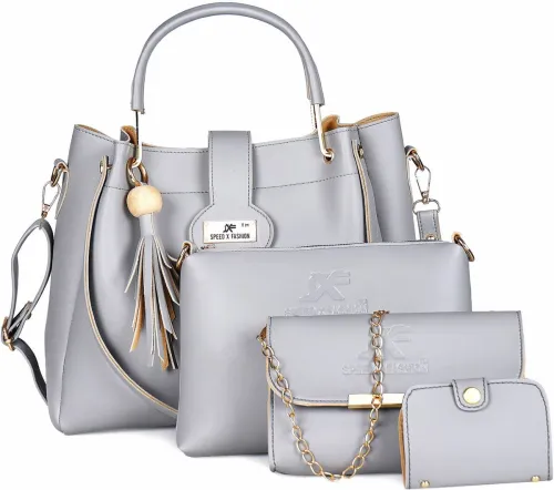 Image of SXF SPEED X FASHION Grey Women Sling Bag - Medium SMRT-S01C (Pack of 4)
