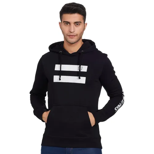 Image of Symbol Men Cotton Hooded Sweatshirt
