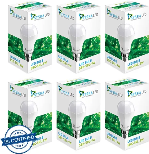 Image of Syska 9 W Basic Standard B22 LED Bulb