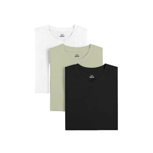 Image of NOBERO Men's T-Shirt with Round Neck Pack of 3