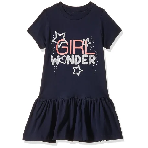 Image of T2F Girls Printed Regular Casual Dress