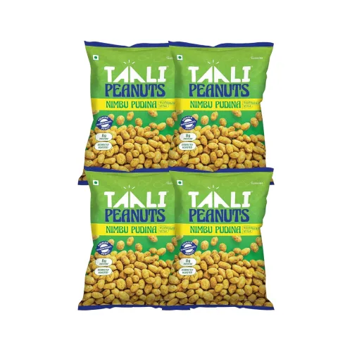 Image of Taali Roasted Peanuts - Nimboo Pudina(Pack of 4 x 140 gms)