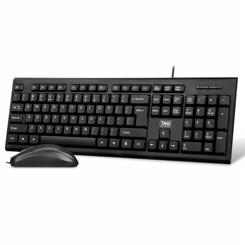 Image of TAG KBM100 USB Wired Keyboard and Mouse Combo Set |