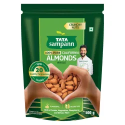 Tata Sampann Pure California Almonds Whole, 500g