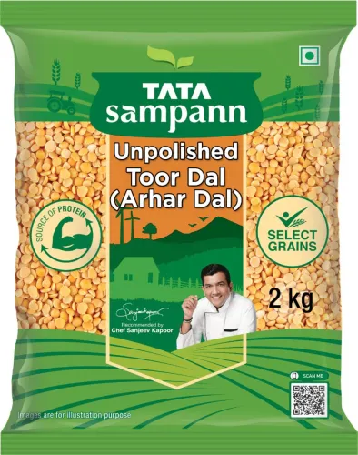 Image of Tata Sampann Yellow Toor/Arhar Dal (2 kg)