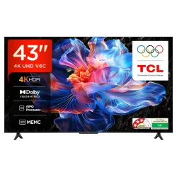 TCL 108 cm (43 inches) Smart LED Google TV 43V6C