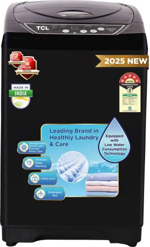 Image of TCL 7kg 5star Top Load Washing Machine (TWA70-P104PB)