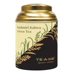 TE-A-ME Kashmiri Kahwa Green Tea Tin 50gm