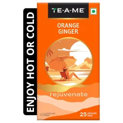 TE-A-ME Orange Ginger Herbal Tea Bags 25 pcs