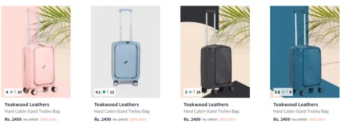 Image of Teakwood Leathers Trolley Bag 90% Discount 