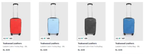 Image of Teakwood Leathers Trolley Bag At 89% Discount