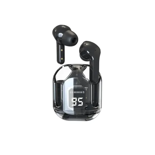 Image of TECHNOVIEW Wireless Earbuds, Transparent Charging Case and LED Digital Display, Bluetooth Earphones with ENC Noise Cance