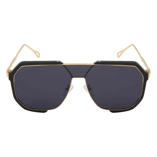 Image of Ted Smith Unisex UV Protection Metal Pilot Sunglasses