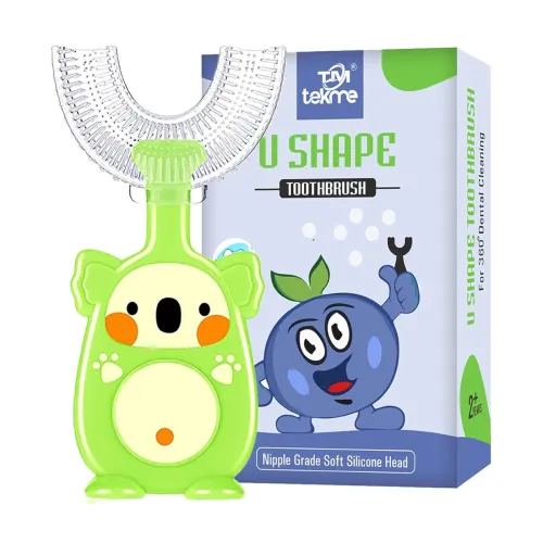 Image of tekme U-Shaped Manual Toothbrush for Kids (2-6 Years)
