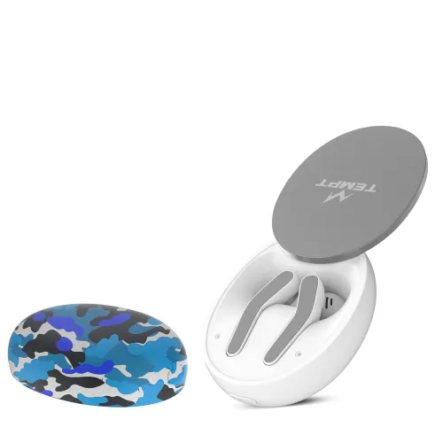 Image of TEMPT Glider TWS Earbuds with Blue Case