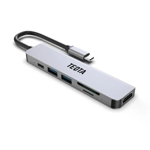 Image of TEQTA 6-in-1 USB C Hub for MacBook