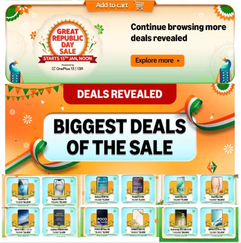 Image of The Amazon Great Republic Day Sale starts at midnight for Prime Members.