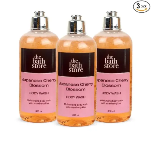 Image of The Bath Store Japanese Cherry Blossom Body Wash, 300ml * Pack of 3