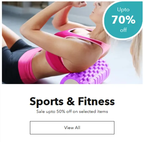 Image of The better home sale : up to 70% off on sports & fitness
