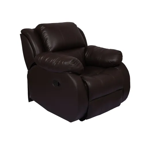 Image of The Couch Cell Hazel Recliner (Leatherette, Brown)