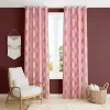 The Decor Hub 9ft Pink Room Darkening Curtain – 1 Panel