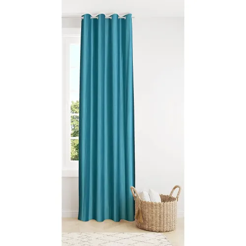 Image of The Decor Hub Faux Texture Plain Curtains for Door for Living Room