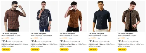 Image of The Indian Garage Co Flat 82% Discount Price Just ₹314