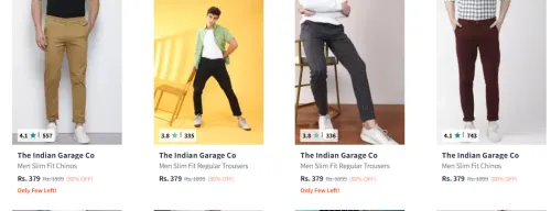 Image of The Indian Garage Co Men Fashion Shirt Minimum 75% Discount