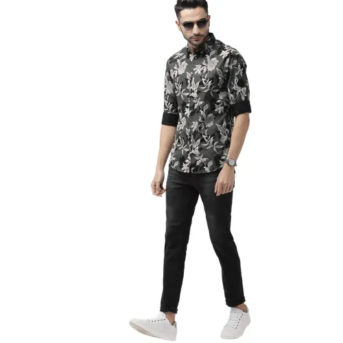 Image of The Indian Garage Co Men's Cotton Slim Fit Shirt