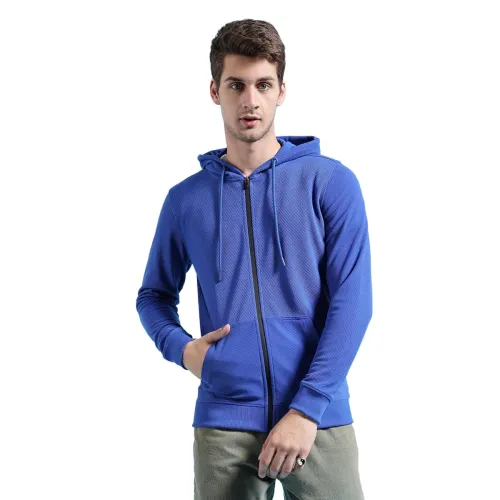 Image of The Indian Garage Co Men's Polyester Long Sleeves Hood Zipfront Sweatshirt