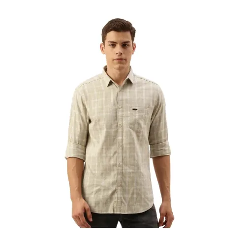 Image of The Indian Garage Co Men's Cotton Slim Fit Shirt