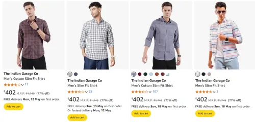 Image of The Indian Garage Co Men's Shirt Starting At ₹402