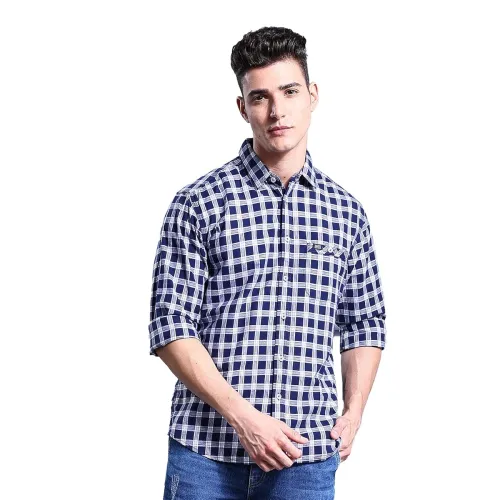 Image of The Indian Garage Co Men's Cotton Slim Fit Shirt