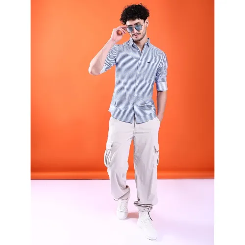 Image of The Indian Garage Co Men's Cotton Slim Fit Shirt