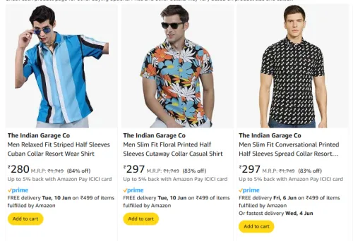 Image of The Indian Garage Co Men Shirt At Starting @ ₹280